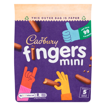 Cadbury Fingers Biscuits 96.5 Gr - UK Food & Drink - 7622202050763