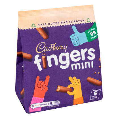 Cadbury Fingers Biscuits 96.5 Gr - UK Food & Drink - 7622202050763
