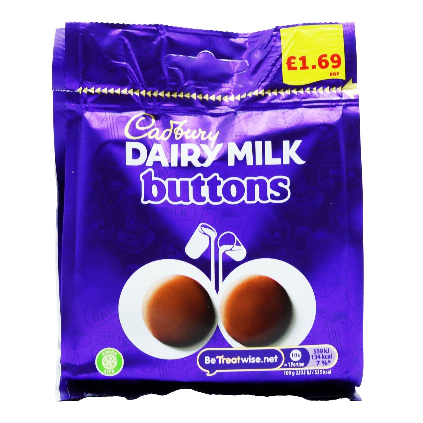 Cadbury Giant Buttons Pm 1.69 85G - UK Food & Drink - 7622202276088