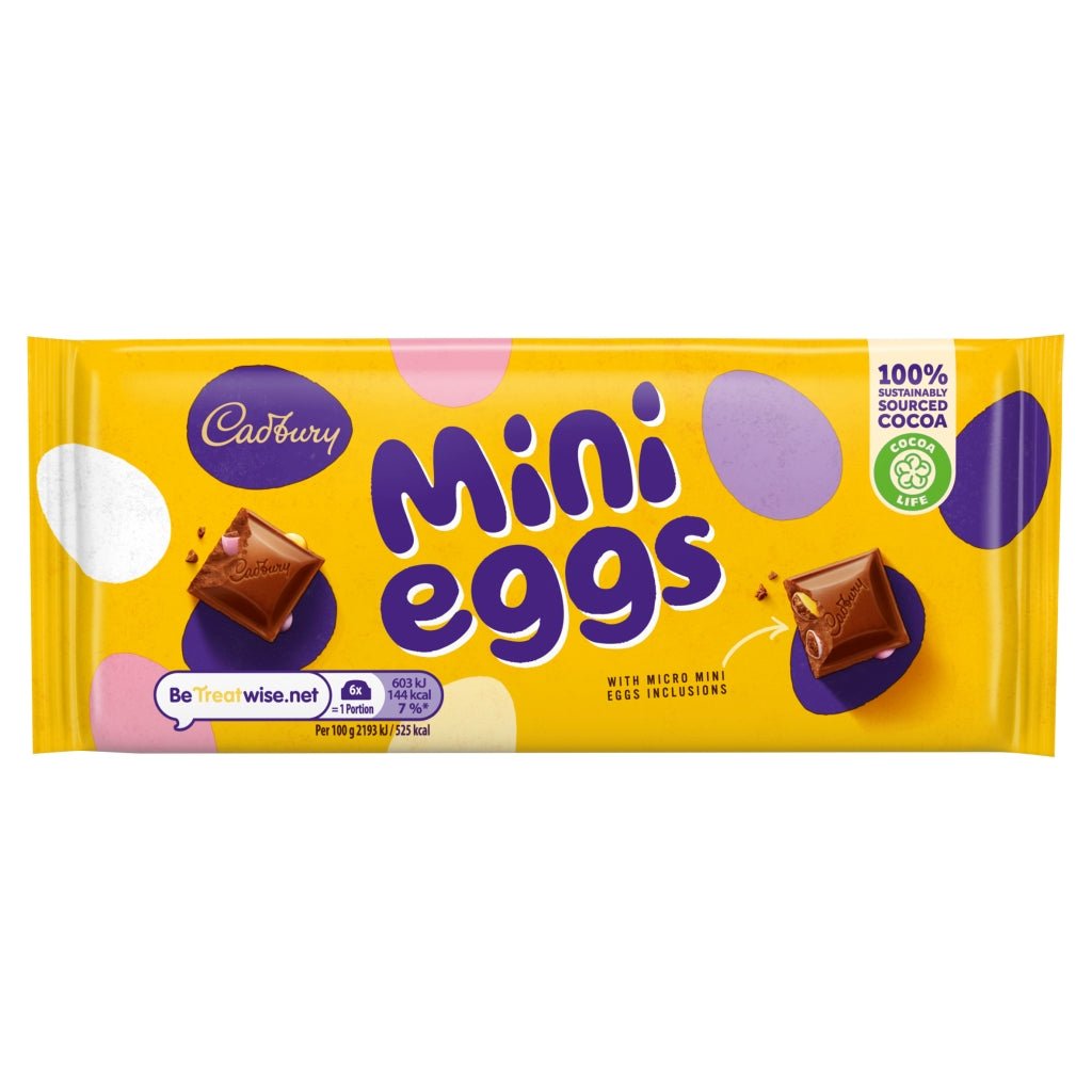 Cadbury Mini Eggs Bar 110G - UK Food & Drink - 7622201722166