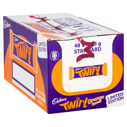 Cadbury Twirl Orange Chocolate Bar 43g - UK Food & Drink - 7622210664242