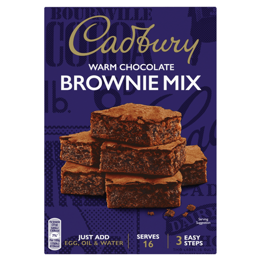 Cadbury Warm Chocolate Brownie Mix 350g - UK Food & Drink - 5000221604051