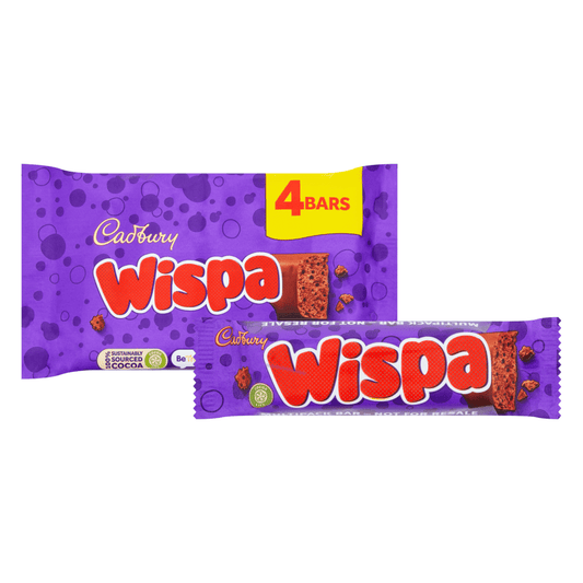 Cadbury Wispa Chocolate Bar 94.8 Gr - UK Food & Drink - 7622201461201