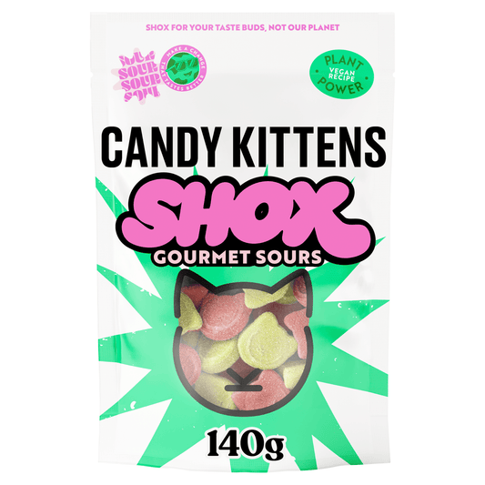 Candy Kittens Shox Gourmet Sours 140g - UK Food & Drink - 5060384263076