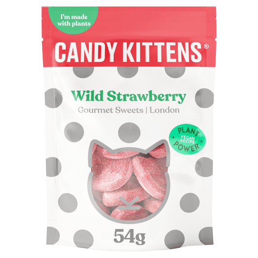 Candy Kittens Wild Strawberry Gourmet Sweets 54g - UK Food & Drink - 5060384262727