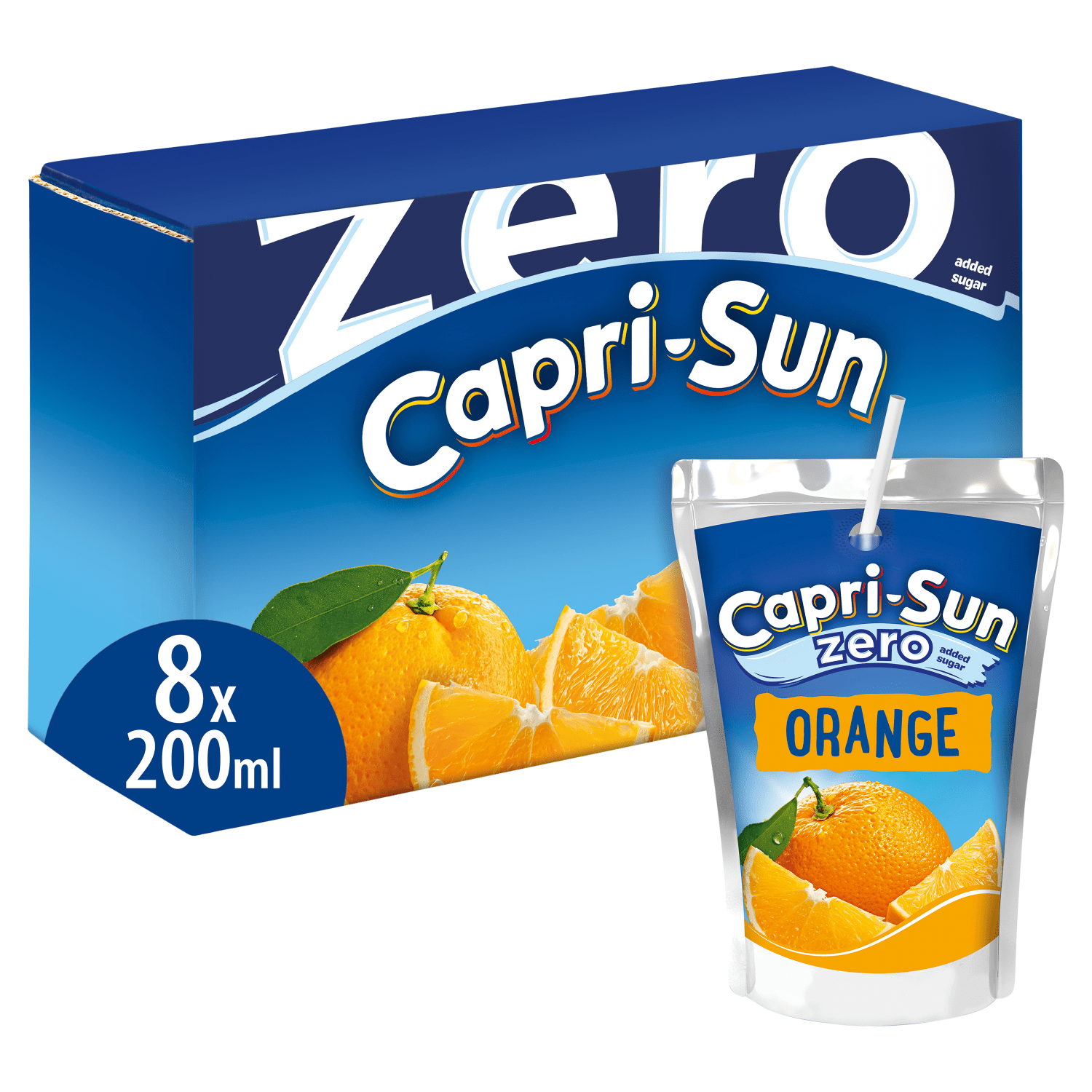 Capri - Sun Zero Orange 8 x 200ml - UK Food & Drink - 4000177031582