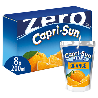 Capri - Sun Zero Orange 8 x 200ml - UK Food & Drink - 4000177031582
