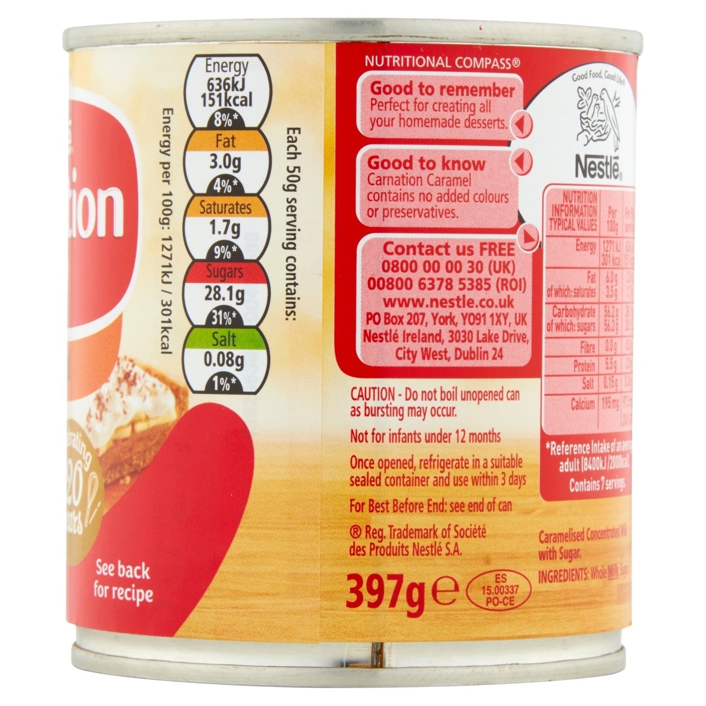 Carnation Caramel 397g - UK Food & Drink - 8717405008433