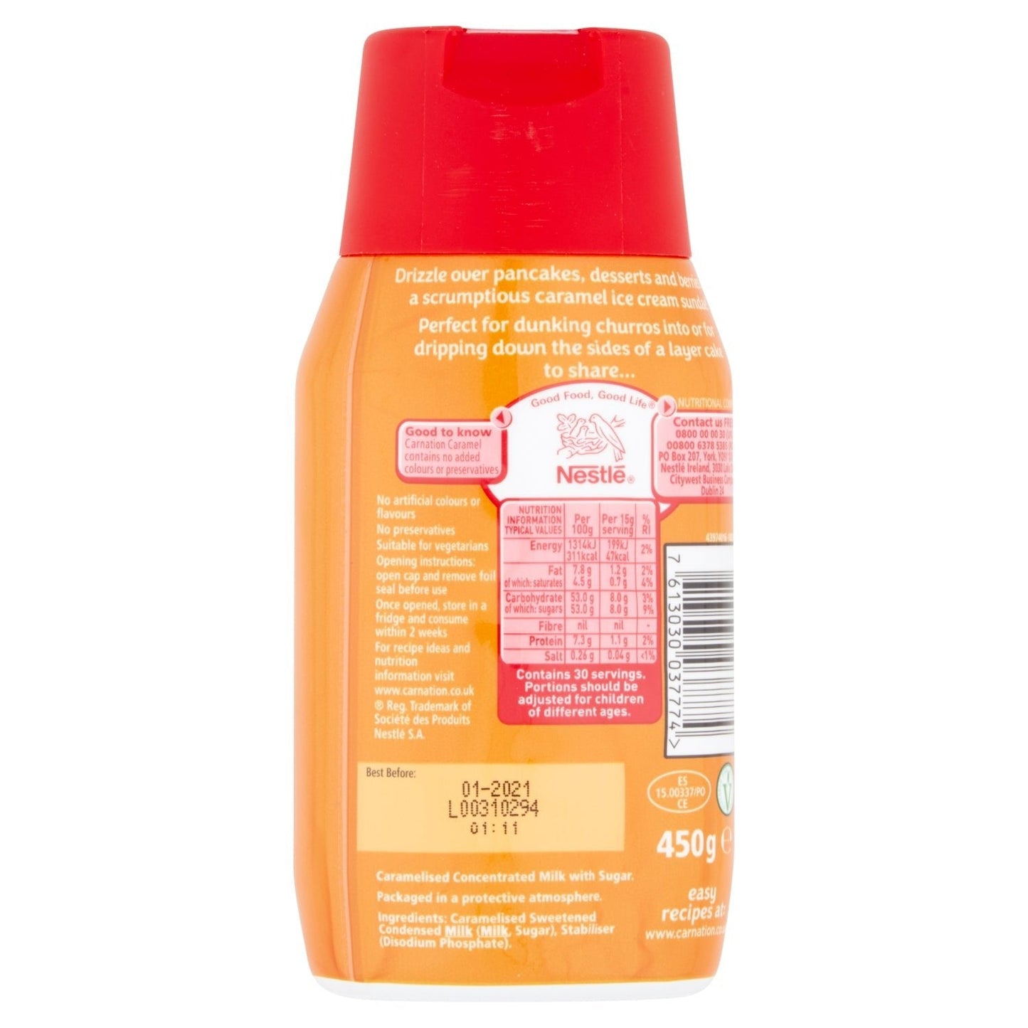 Carnation Drizzle Caramel 450g - UK Food & Drink - 7613030037774