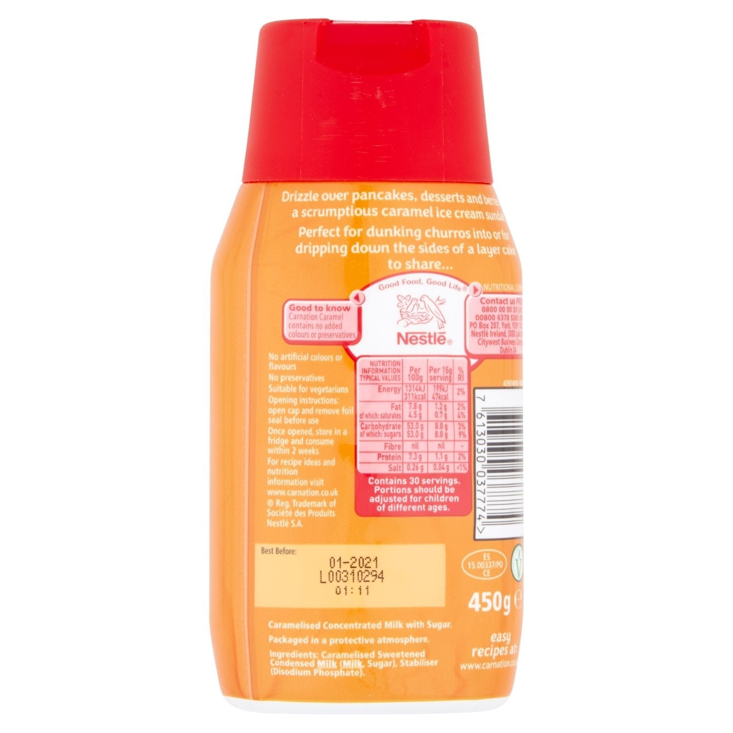 Carnation Drizzle Caramel 450g - UK Food & Drink - 7613030037774