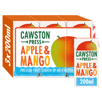 Cawston Apple and Mango Fruit Water 3 x 200ml - UK Food & Drink - 5060054130110