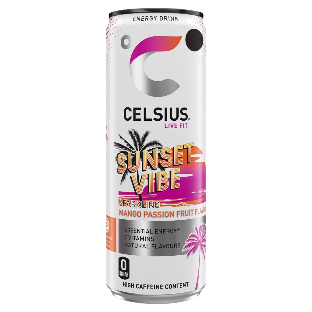 Celsius Live Fit Sunset Vibe Mango Passionfruit 355ml - UK Food & Drink - 6430056289809