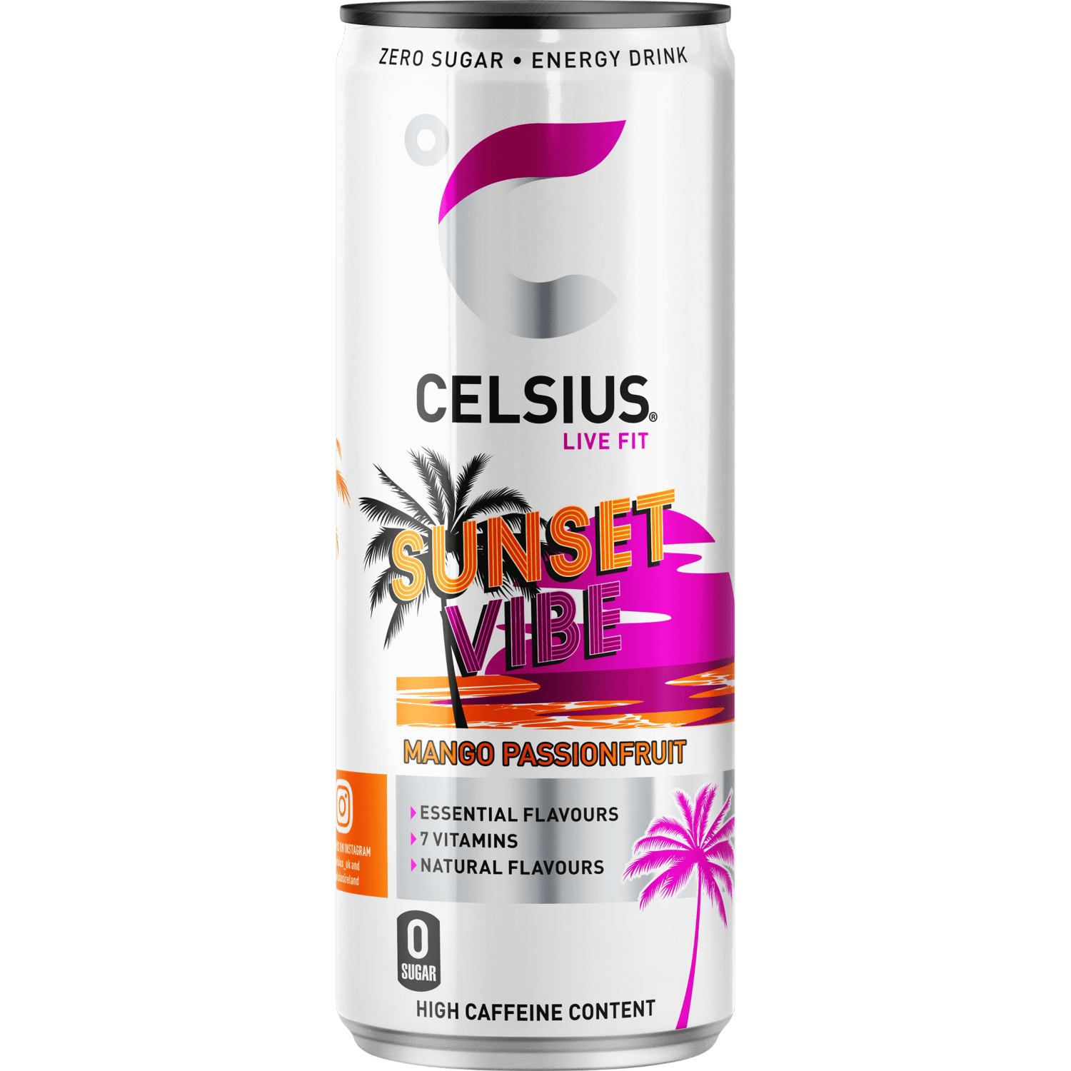 Celsius Sunset Vibe Energy Drink 355ml - UK Food & Drink - 6430056289595