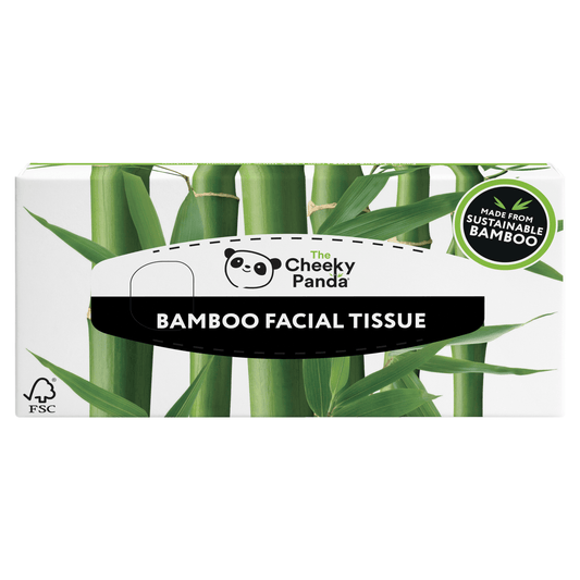 Cheeky Panda Bamboo Facial Tissue Flat Box - UK Food & Drink - 841161106299