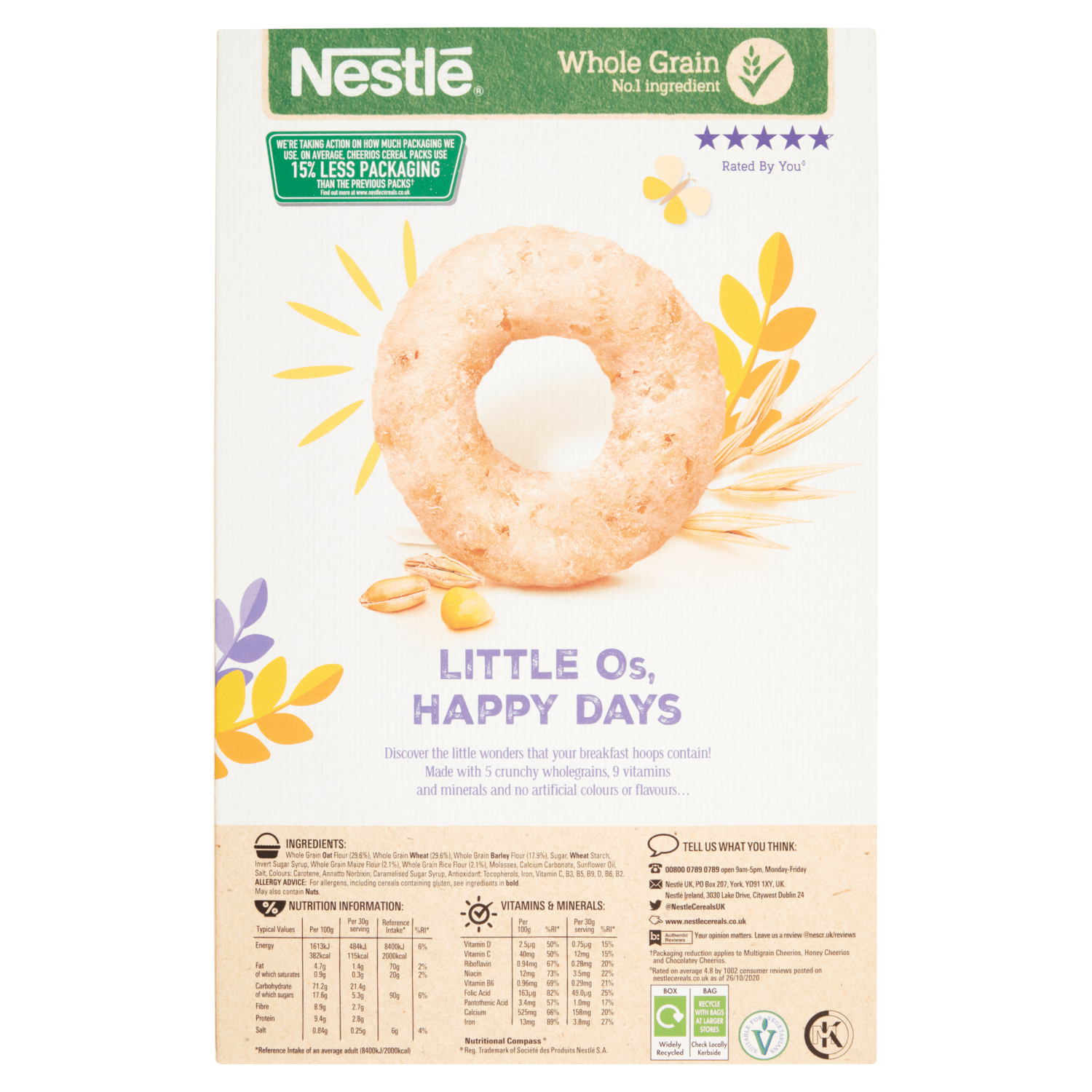 Cheerios Multigrain 390g - UK Food & Drink - 7613287157201