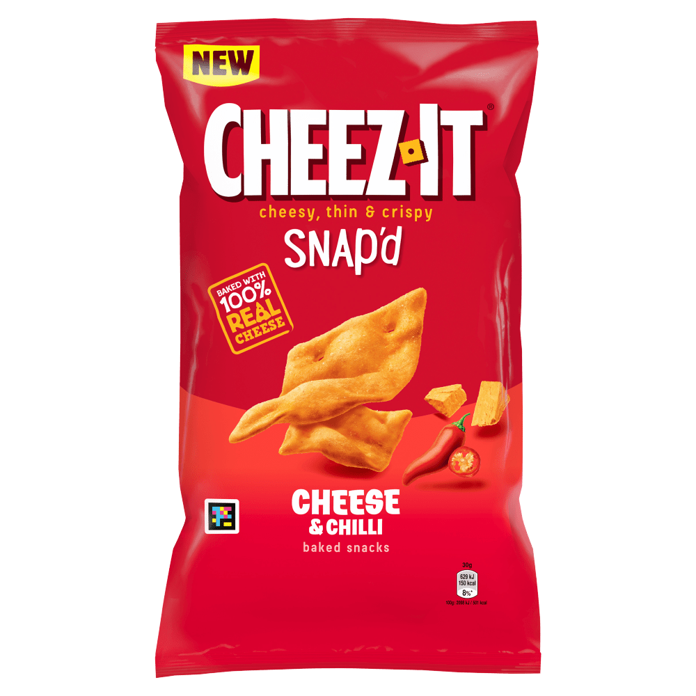Cheez - It Snap'd Cheese & Chilli Baked Snacks 120g - UK Food & Drink - 5053990177806