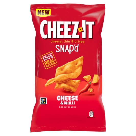 Cheez - It Snap'd Cheese & Chilli Baked Snacks 120g - UK Food & Drink - 5053990177806
