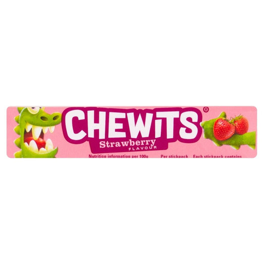 Chewits Strawberry Flavour 30g - UK Food & Drink - 5010933011207