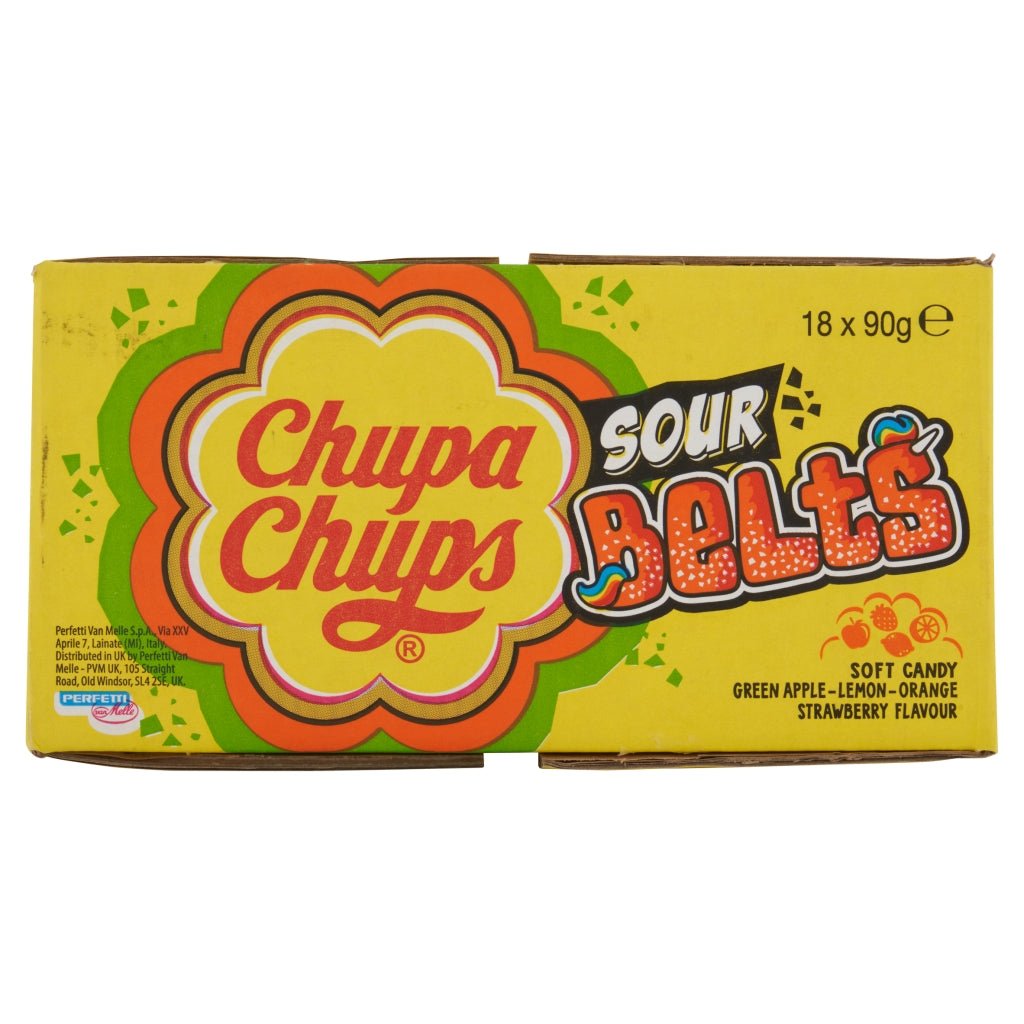 Chupa Chups Mixed Sour Belts - UK Food & Drink - 8003440927311