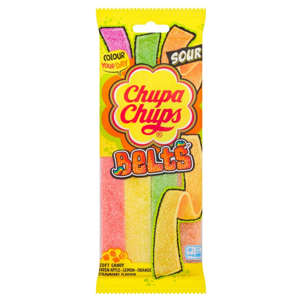 Chupa Chups Mixed Sour Belts - UK Food & Drink - 8003440927311