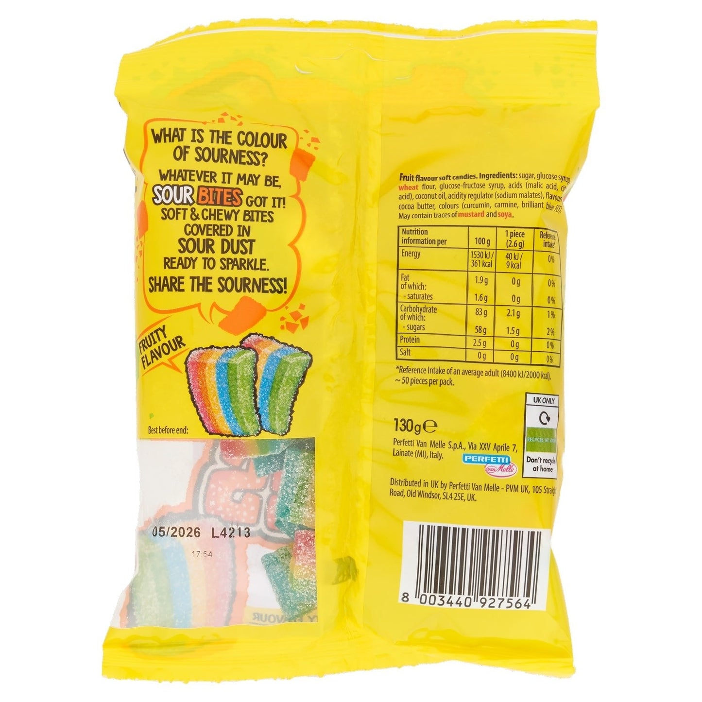 Chupa Chups Soft & Chewy Fruity Flavour Bites 130g - UK Food & Drink - 8003440927564
