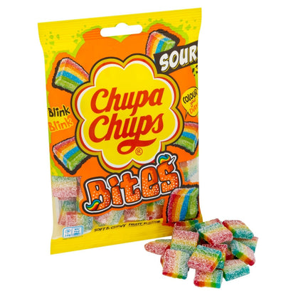 Chupa Chups Soft & Chewy Fruity Flavour Bites 130g - UK Food & Drink - 8003440927564