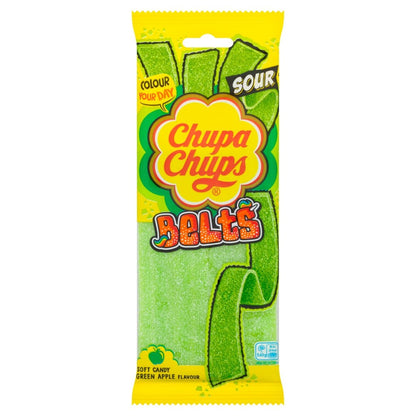 Chups Chups Apple Sour Belts - UK Food & Drink - 8003440927335