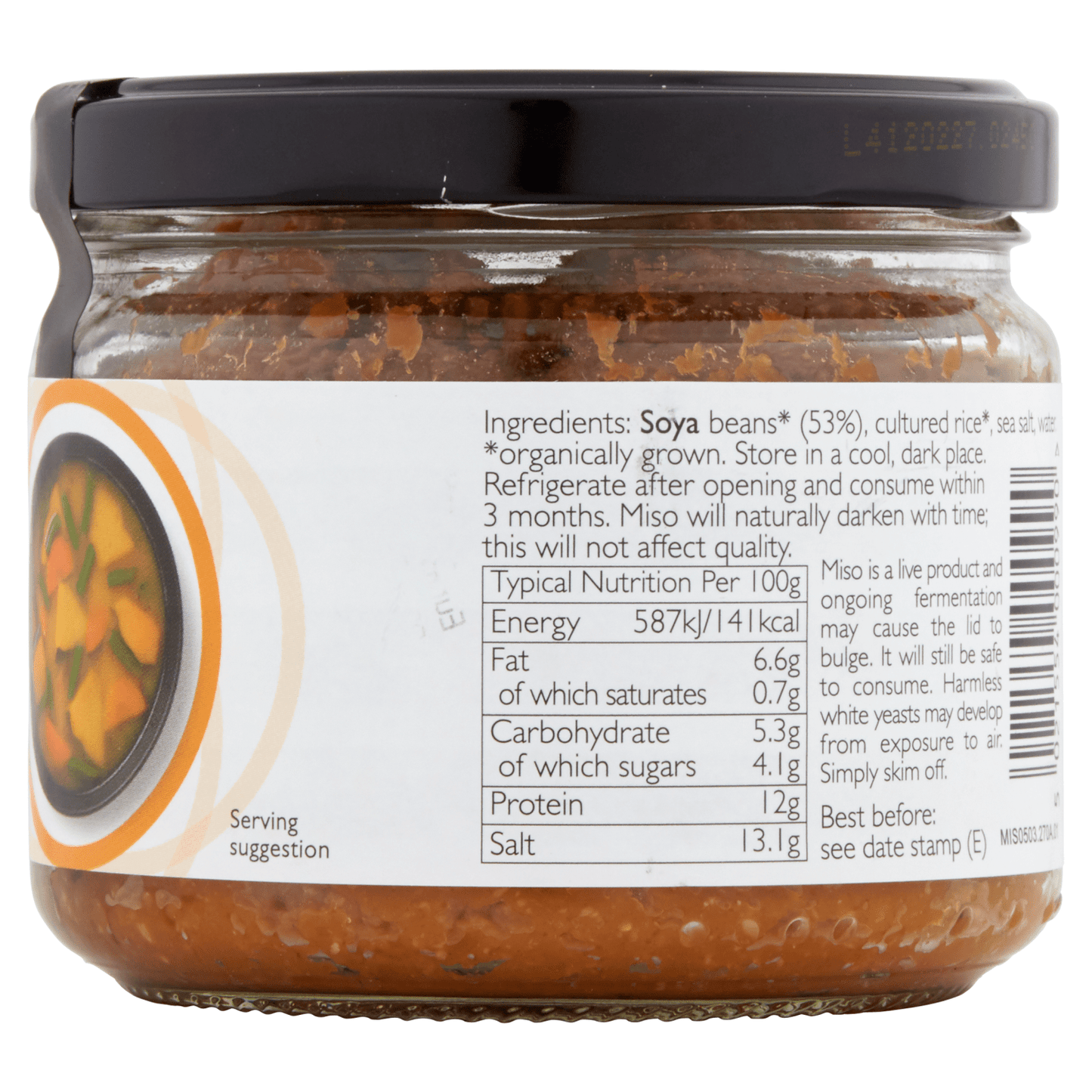 Clearspring Organic Japanese White Miso 270g - UK Food & Drink - 5021554000990