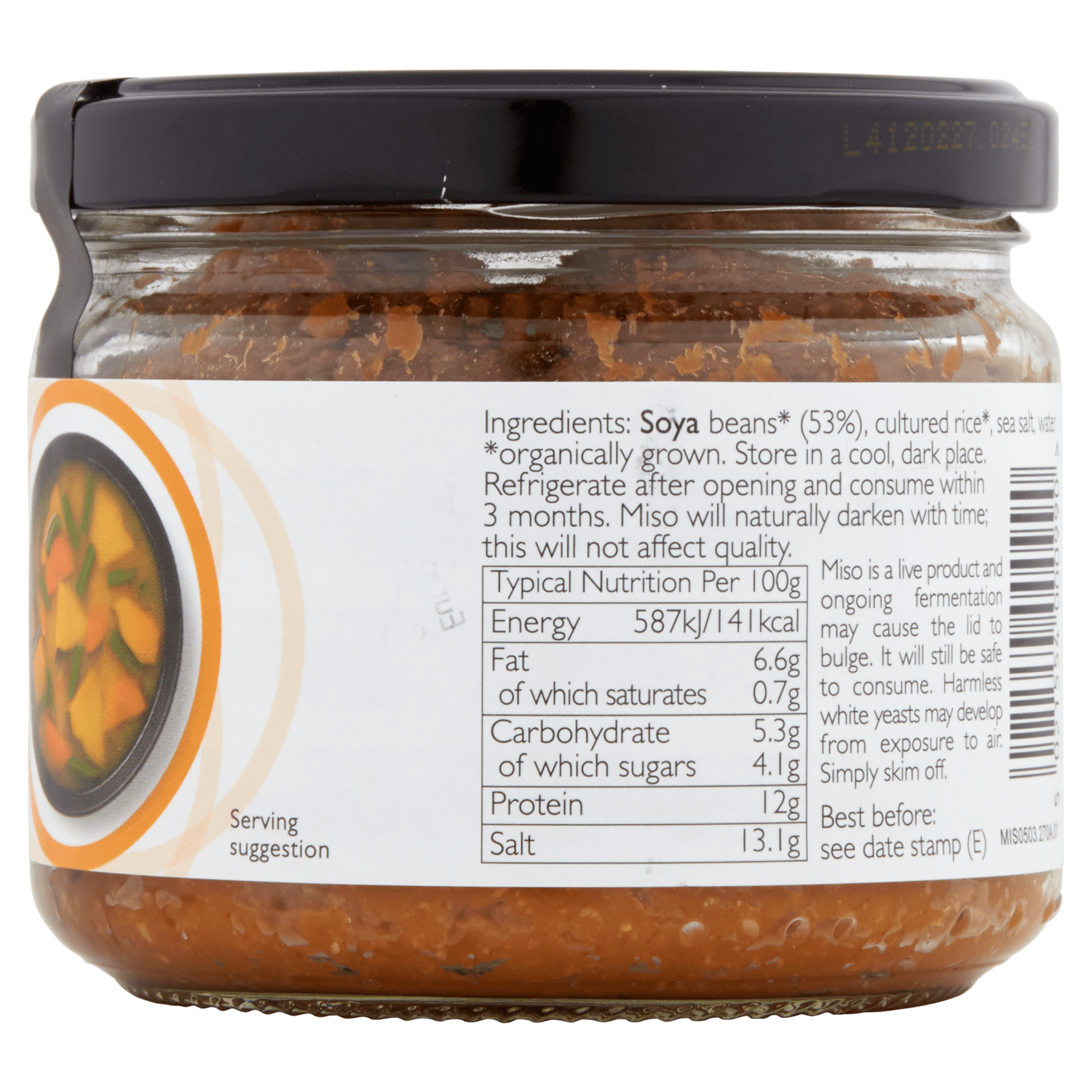 Clearspring Organic Japanese White Miso 270g - UK Food & Drink - 5021554000990