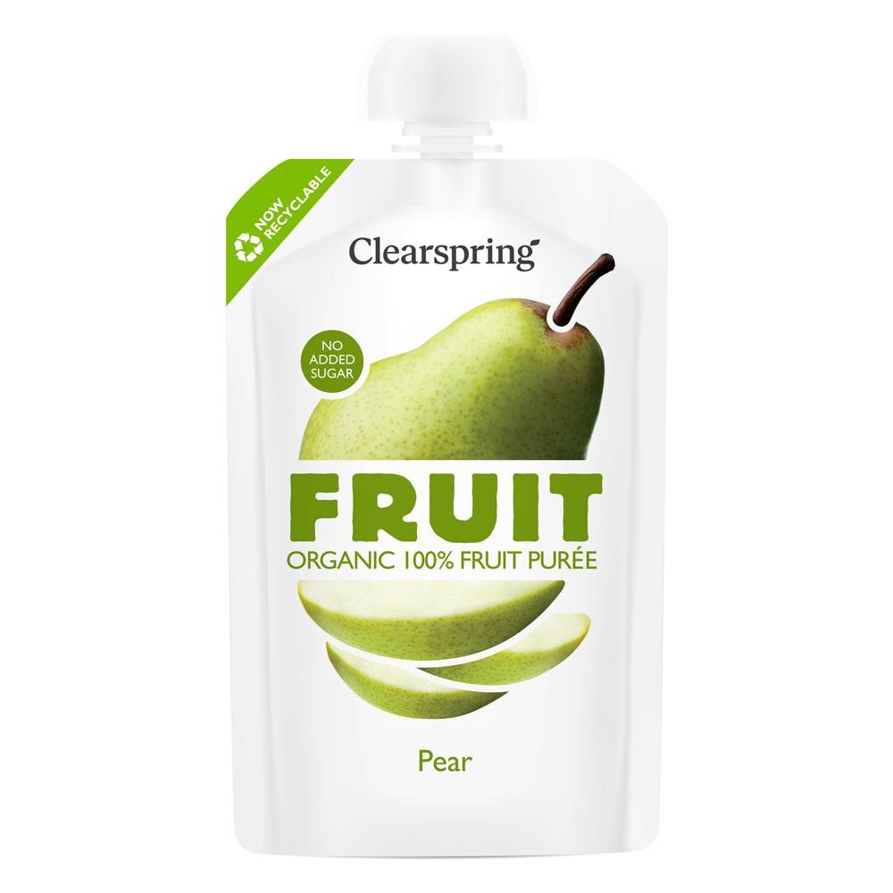 Clearsprings Organic Fruit 100% Fruit Puree - Pear - UK Food & Drink - 5021554005575