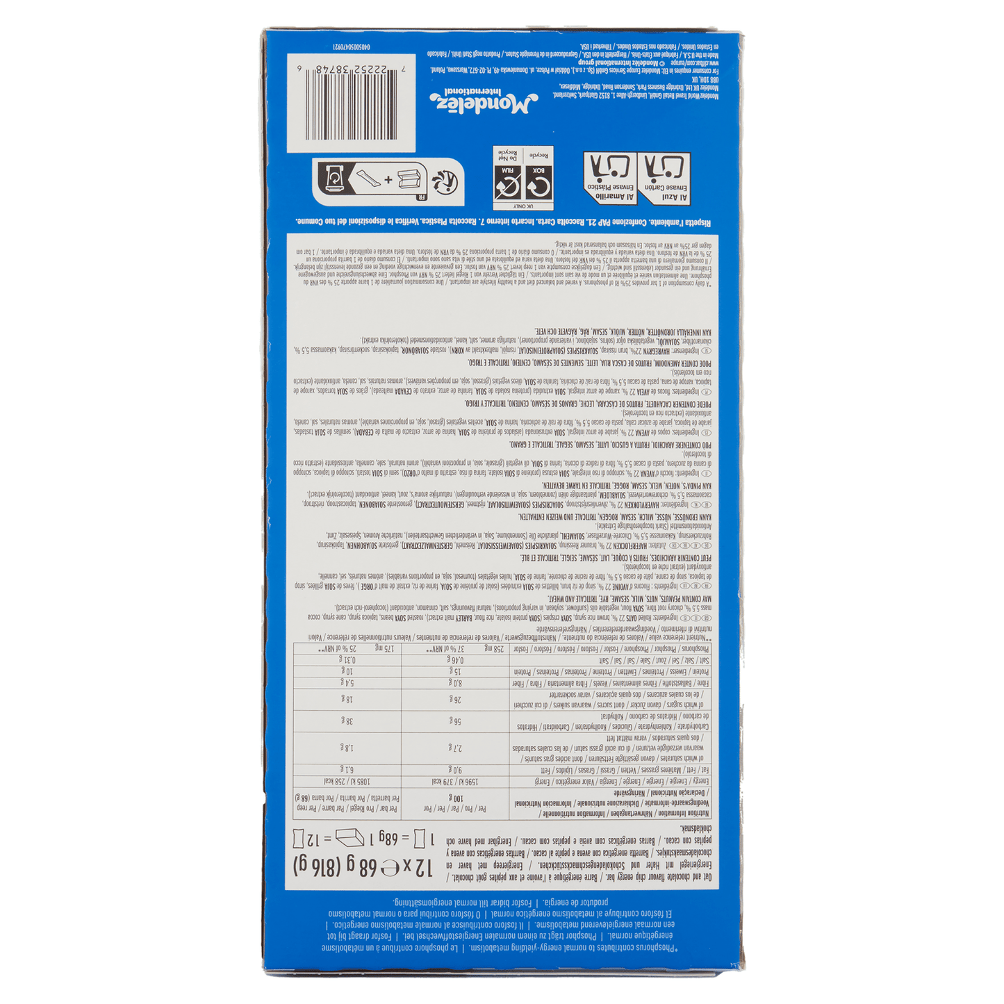 Clif Bar Chocolate Chip Bar - UK Food & Drink - 722252387479