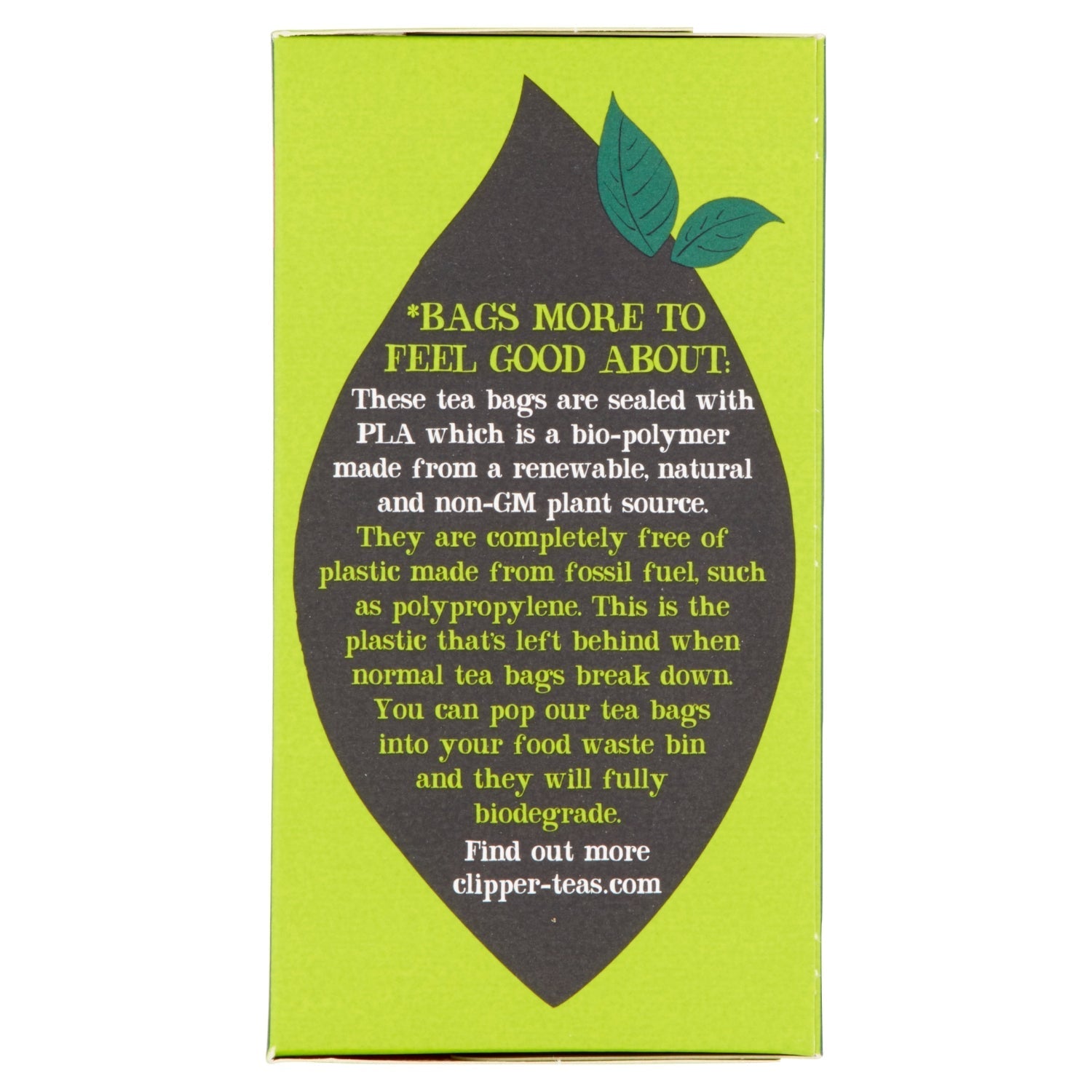 Clipper Fairtrade 40 Organic Green Tea in Unbleached, Plastic - Free Bags 80g - UK Food & Drink - 5021991942631