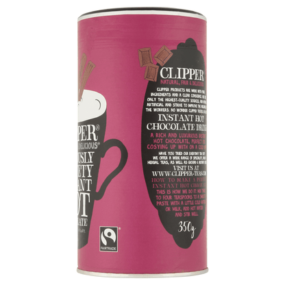 Clipper Fairtrade Instant Hot Chocolate 350g - UK Food & Drink - 5021991938771