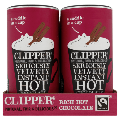 Clipper Fairtrade Instant Hot Chocolate 350g - UK Food & Drink - 5021991938771