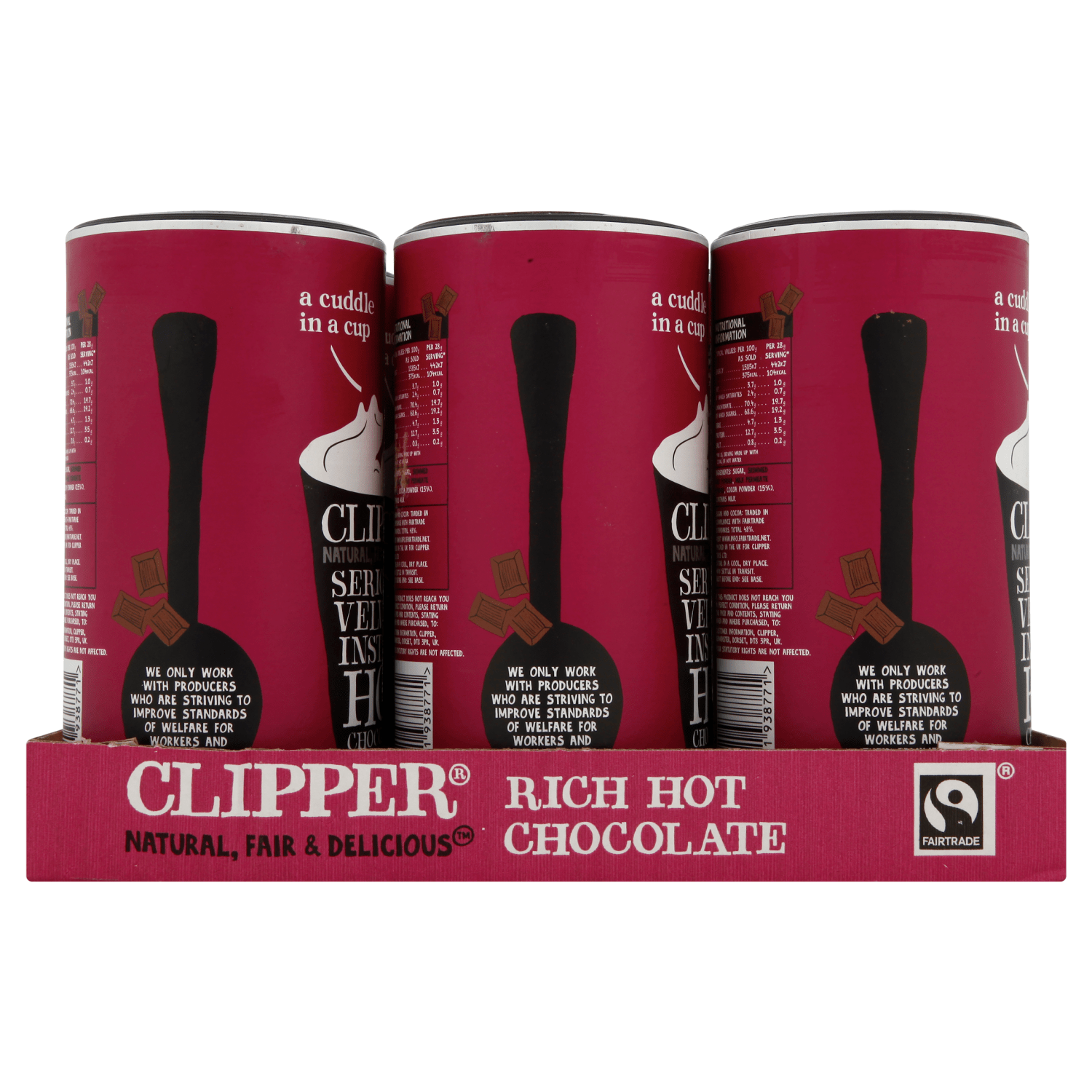Clipper Fairtrade Instant Hot Chocolate 350g - UK Food & Drink - 5021991938771