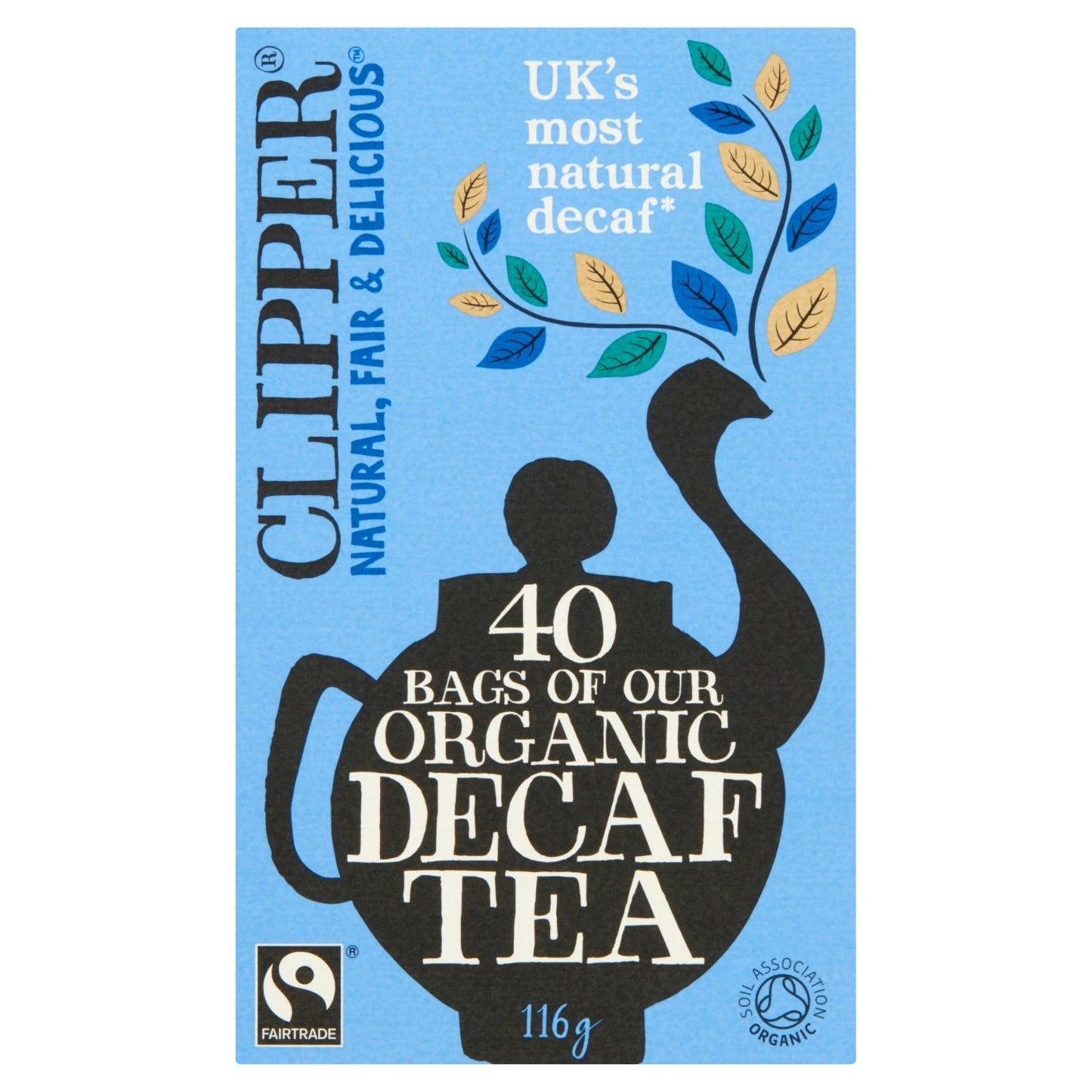 Clipper Fairtrade Organic Decaf 40 Teabags 116g - UK Food & Drink - 5021991942211