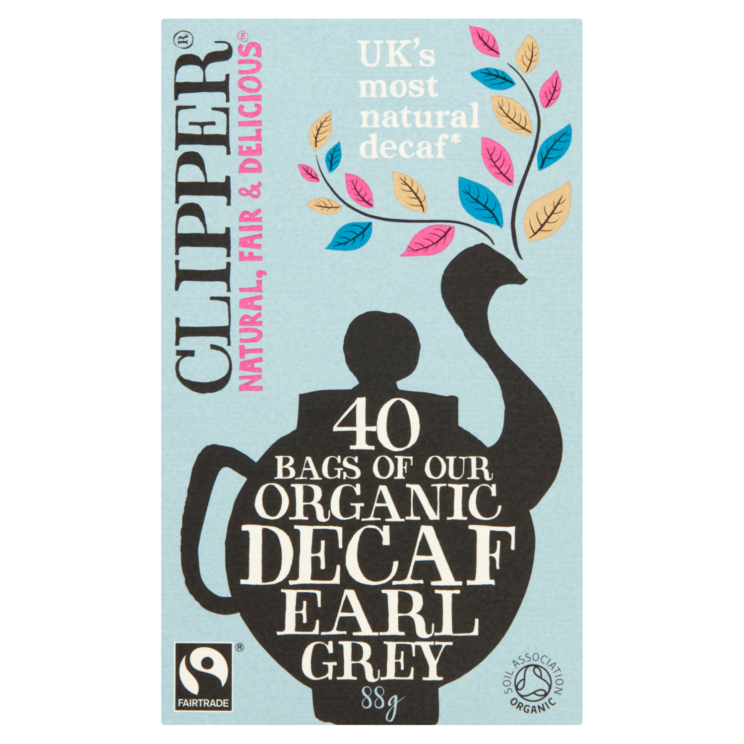 Clipper Fairtrade Organic Earl Grey Decaf 40 Teabags 88g - UK Food & Drink - 5021991942600