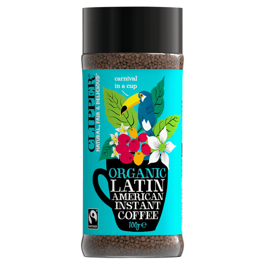 Clipper Fairtrade Organic Latin American Instant Coffee 100g - UK Food & Drink - 5021991939419