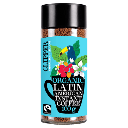 Clipper Fairtrade Organic Latin American Instant Coffee 100g - UK Food & Drink - 5021991939419