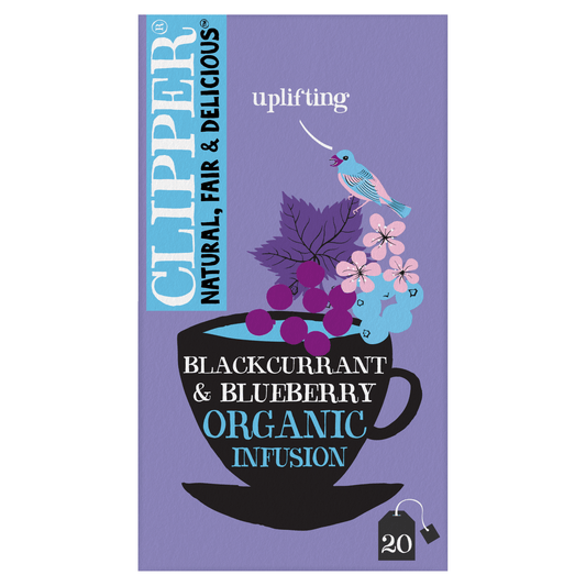 Clipper Organic Blackcurrant and Blueberry Infusions 20 Sachet - UK Food & Drink - 5021991945168