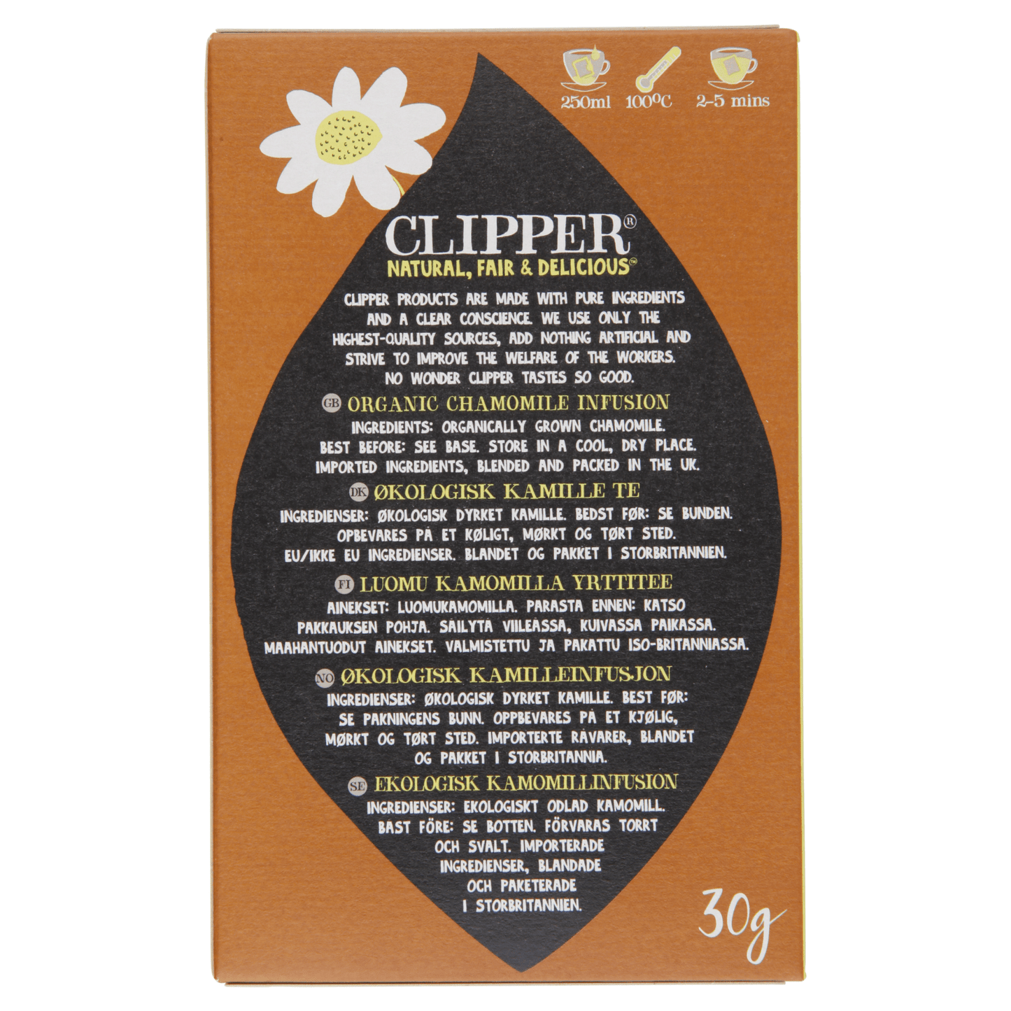 Clipper Organic Chamomile 20 Tea Bags 30g - UK Food & Drink - 5021991200021