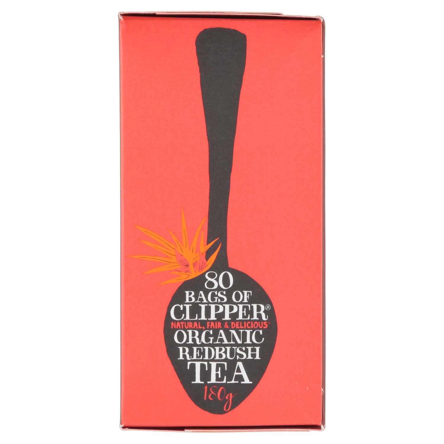 Clipper Organic Redbush 80 Unbleached Tea Bags 180g - UK Food & Drink - 5021991280016
