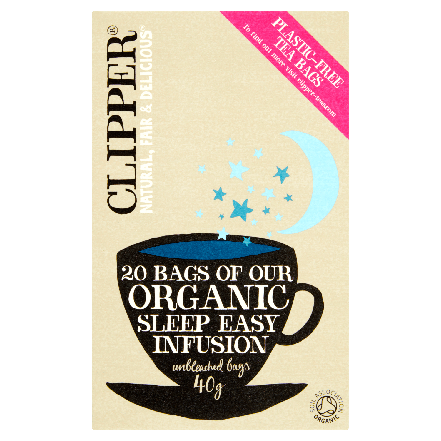 Clipper Organic Sleep Easy Infusion 20 Unbleached Bags 40g - UK Food & Drink - 5021991888175