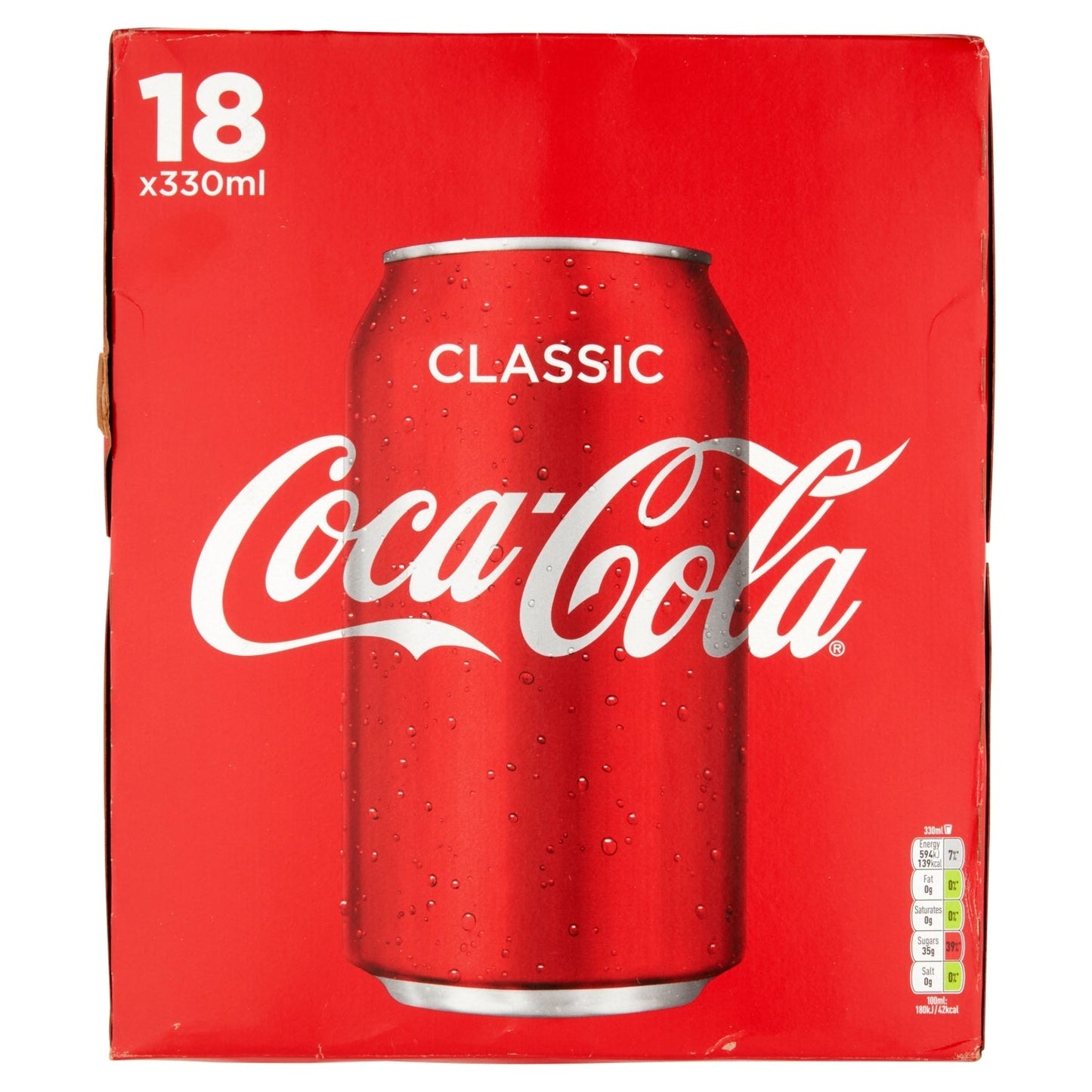 Coca - Cola Classic 18 x 330ml - UK Food & Drink - 5449000018892