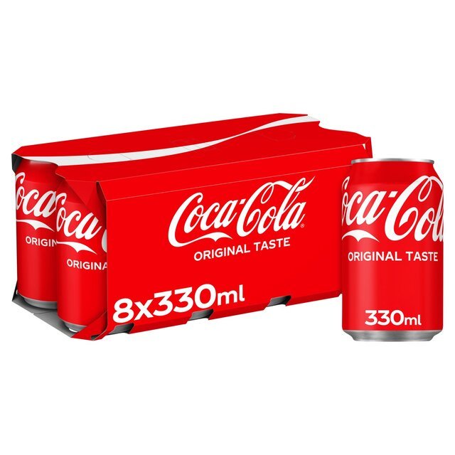 Coca - Cola Classic 8 x 330ml - UK Food & Drink - 5449000058386