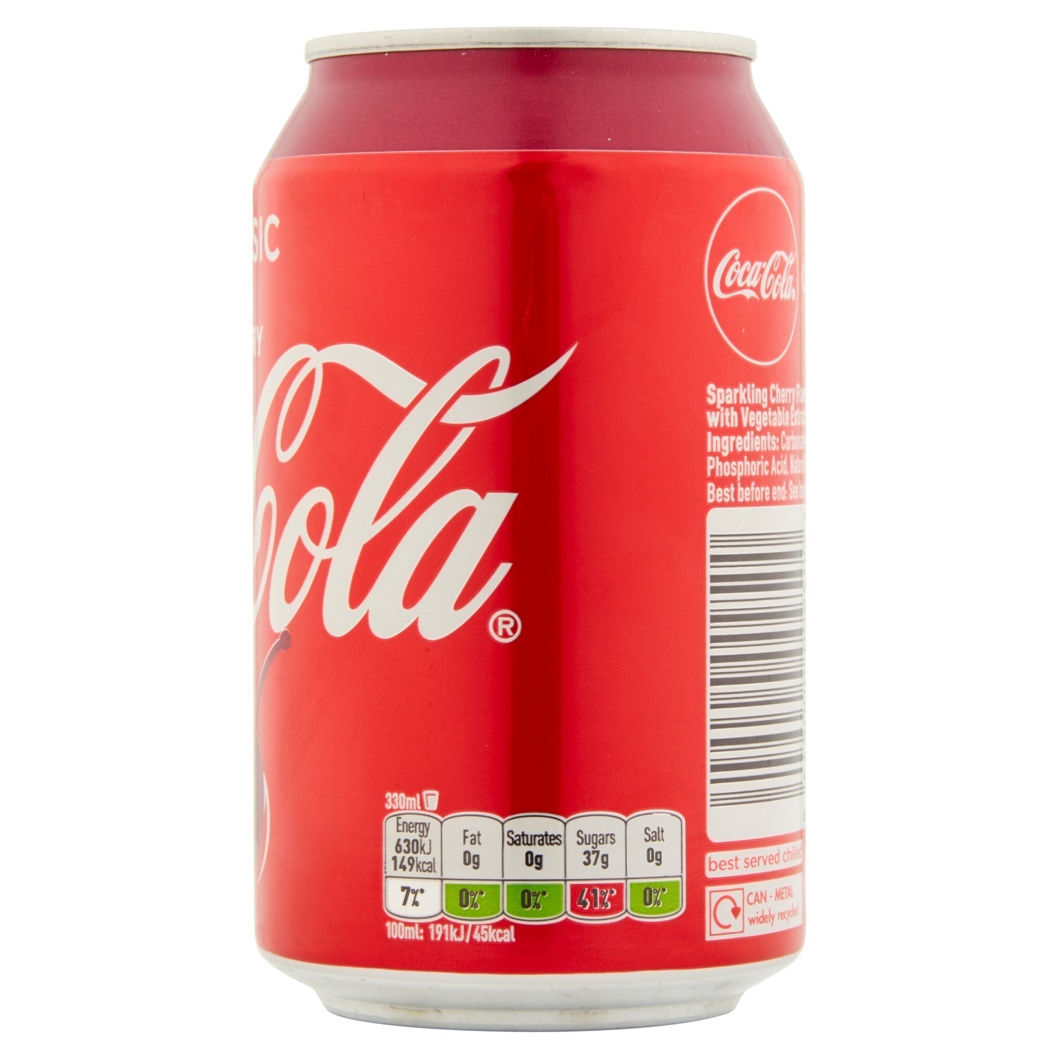 Coca - Cola Classic Cherry 330ml - UK Food & Drink - 5449000009500
