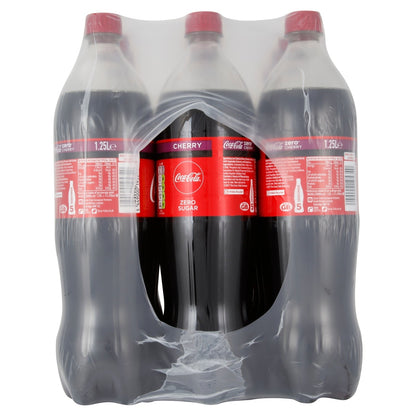 Coca - Cola Zero Cherry 1.25L - UK Food & Drink - 5449000195340