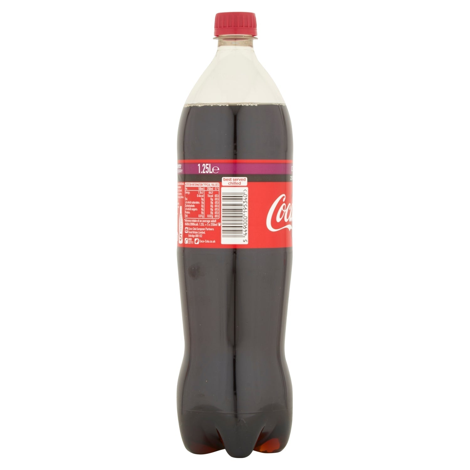 Coca - Cola Zero Cherry 1.25L - UK Food & Drink - 5449000195340