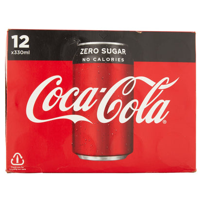 Coca - Cola Zero Sugar 12 x 330ml - UK Food & Drink - 5449000133342