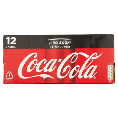Coca - Cola Zero Sugar 12 x 330ml - UK Food & Drink - 5449000133342